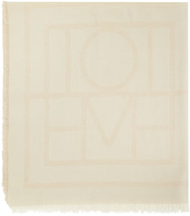 Šál TOTEME Monogram Wool Cashmere Scarf Béžová | 224-894-808, 1