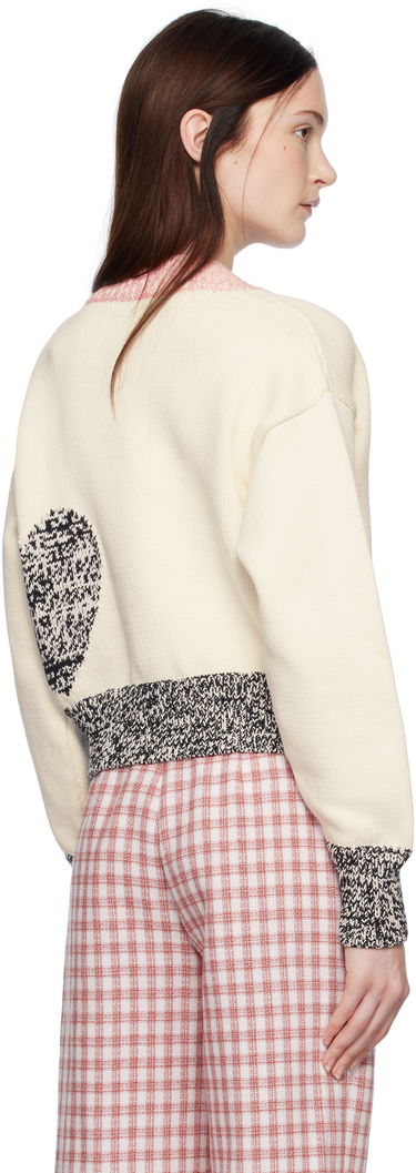 Sveter Moschino Urban Peace Sign Cardigan Béžová | 251K10918, 2