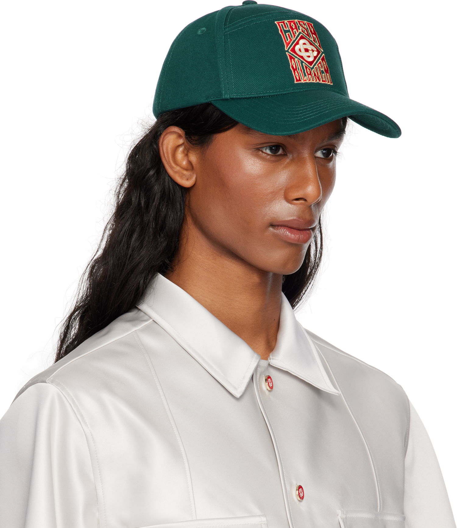 Šiltovka Casablanca Casablanca Gothic Logo Baseball Cap Zelené | AS25-HAT-008-02, 1
