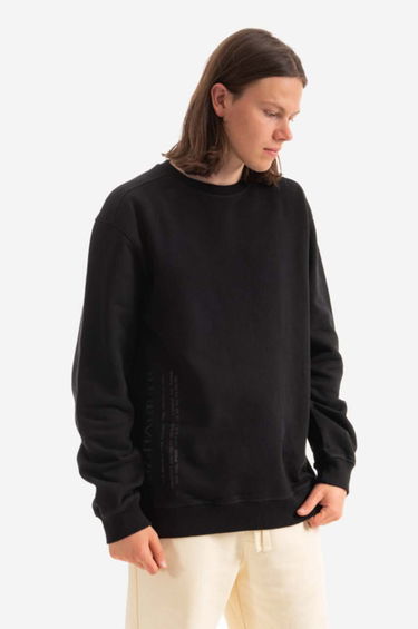 Mikina Maharishi Embroidered Crew Sweat Organic 420 9755 Crewneck Sweatshirt Čierna | 9755.BLACK, 0