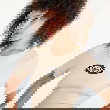 Crop Top adidas Originals adidas Originals Campus 2000 Back Cut Out Rib Cropped T-Shirt Béžová | KC8803, 1