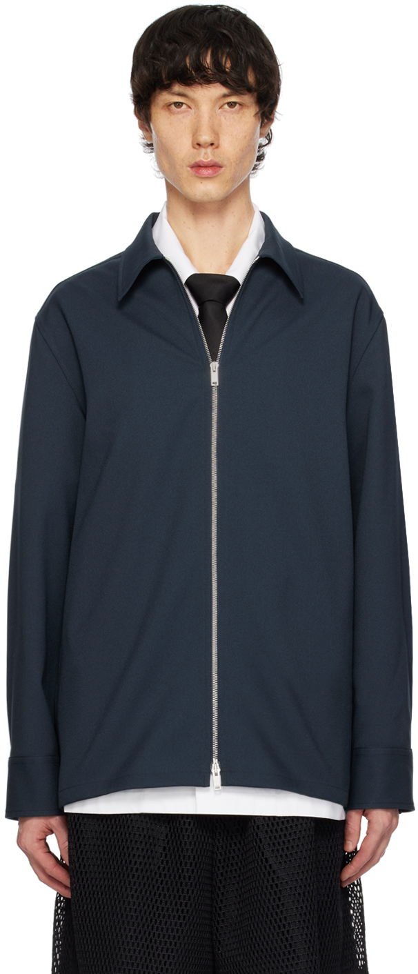 Košeľa Jil Sander Zip Shirt Navy | J22DL0178_J70001, 0