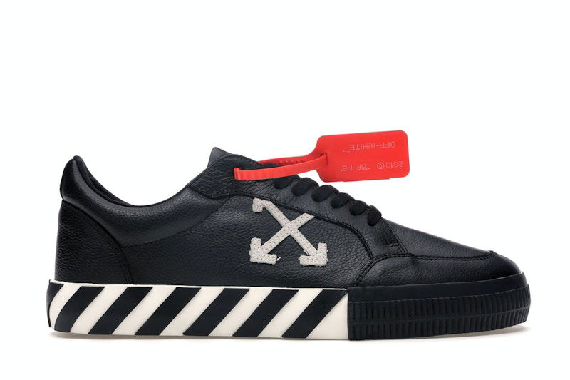 Tenisky a topánky Off-White Vulc Low Black Leather FW19 Čierna | OMIA085f19D680011001, 0