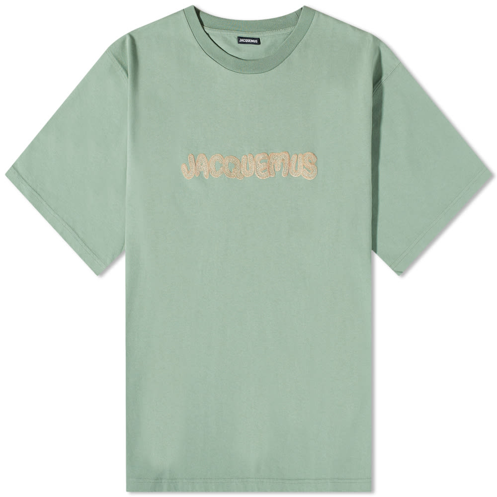 Tričko Jacquemus Macrame Logo Tee Zelené | 23E235JS096-2102-5AU, 0