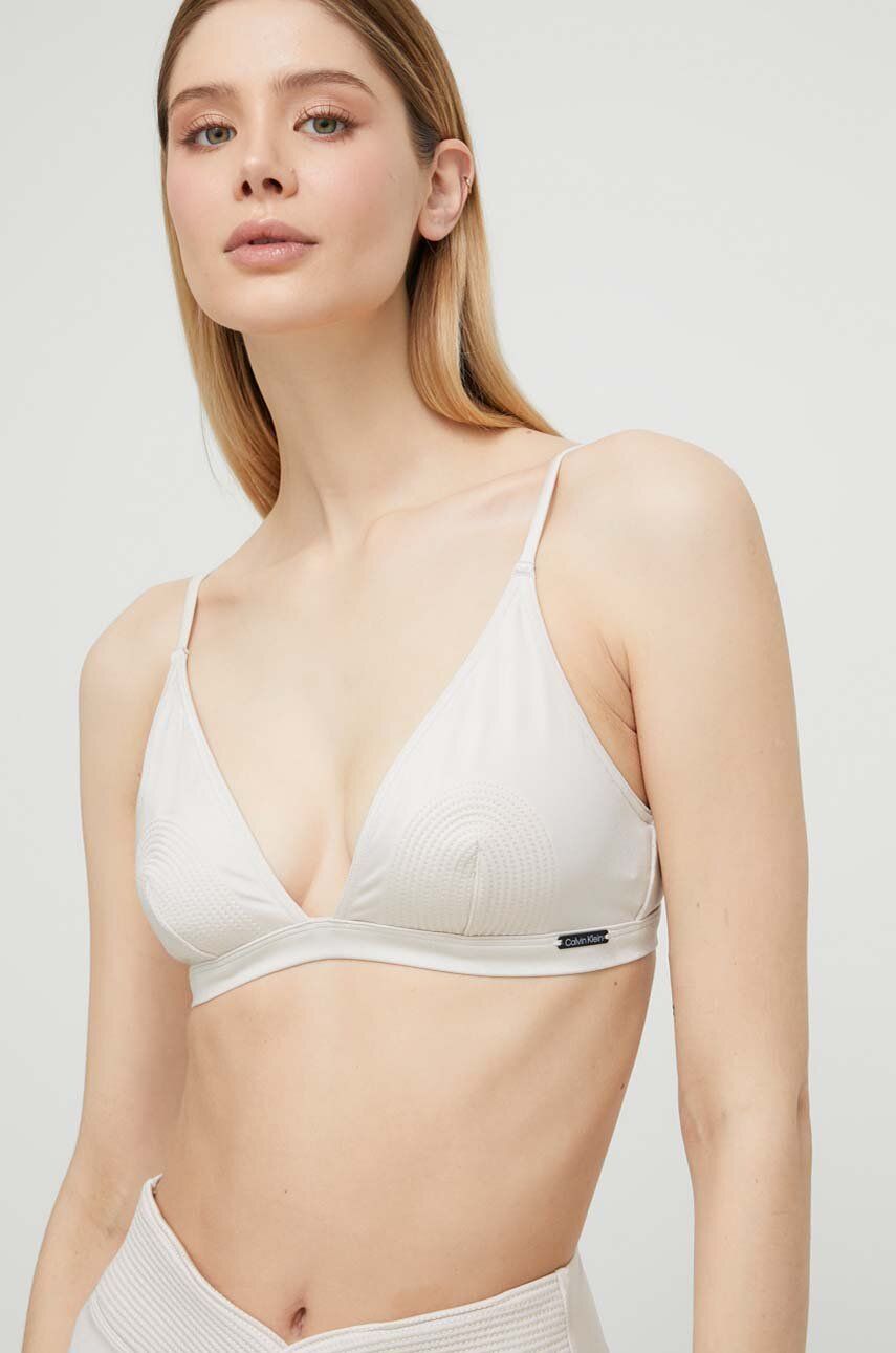 Plavky CALVIN KLEIN Bikini Top Biela | KW0KW02143.PPYX, 0