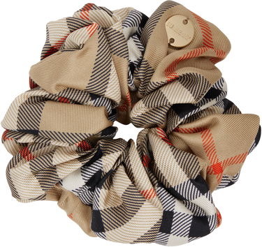 Doplnky Burberry Burberry Silk Check Scrunchie Béžová | 8110933, 0