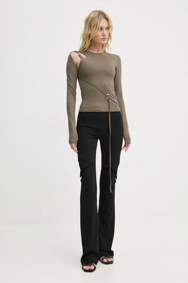 Nohavice HELIOT EMIL High Waist Bell Bottom Pants Čierna | AW24.W.10.177.BLK01, 1