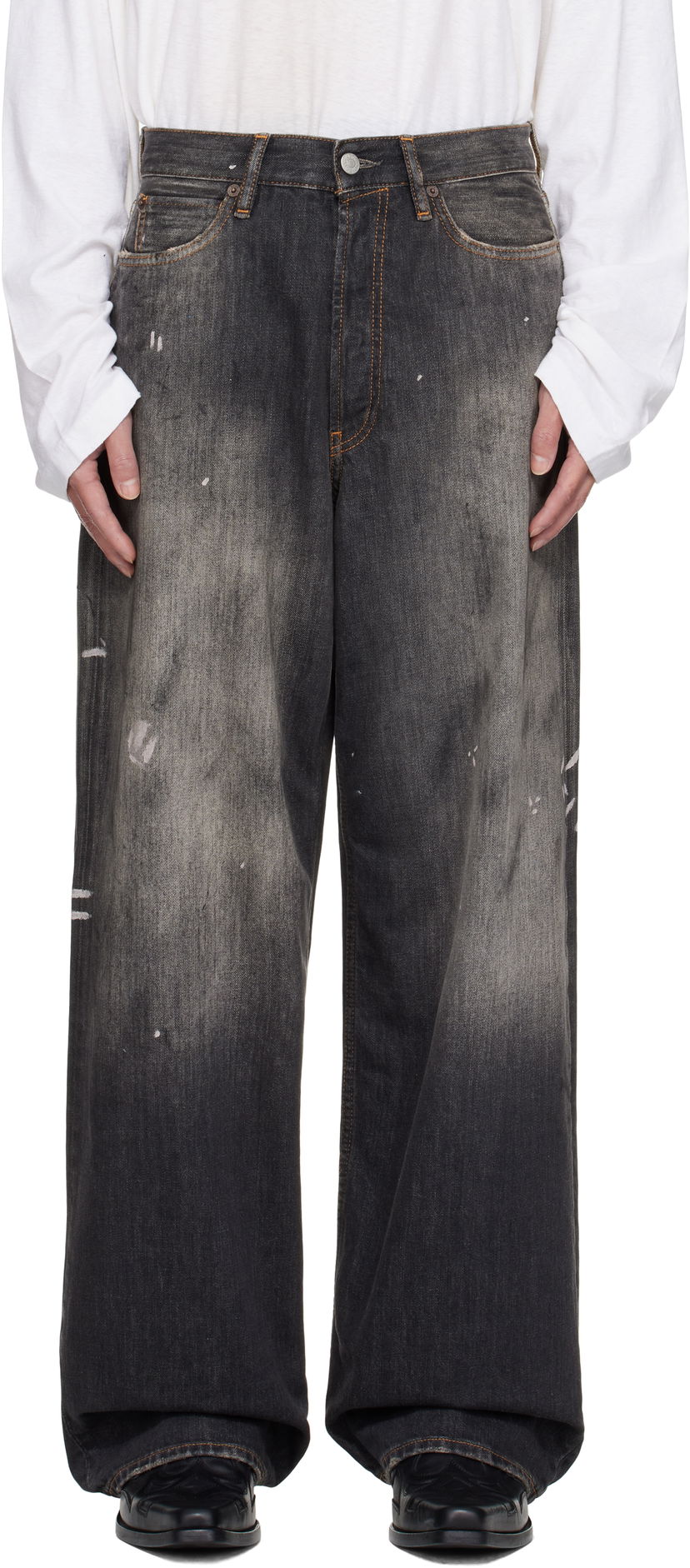 Džínsy Acne Studios Acne Studios Loose Fit 1981 Jeans Čierna | C00081-