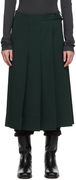Lemaire Pleated Wrap Midi Skirt