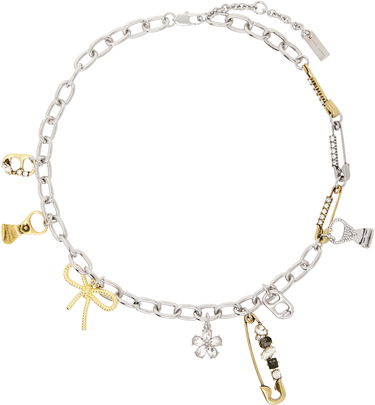 Náhrdelník Marc Jacobs Marc Jacobs 'The Grunge Glam Charm' Chain Necklace Metalická | 2S5JNC001J41, 0