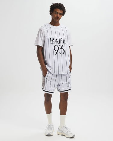 Šortky BAPE Reversible Relaxed Fit Mesh Shorts Biela | 001SPL301325MWH, 2