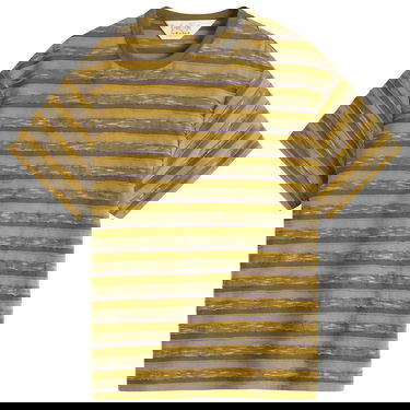 Tričko Brain Dead Brain Dead Casey Striped T-Shirt, Size Large Žltá | BDS25T000043-MOS, 1