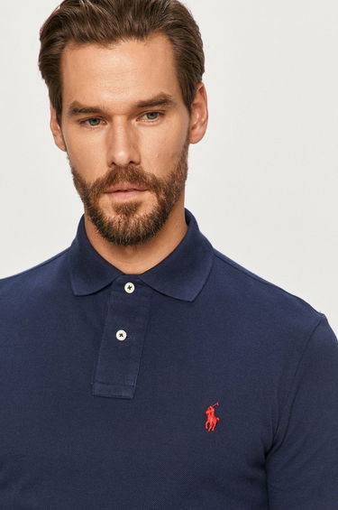 Polo tričko Polo by Ralph Lauren Slim Fit Polo Navy | 710681126038, 4