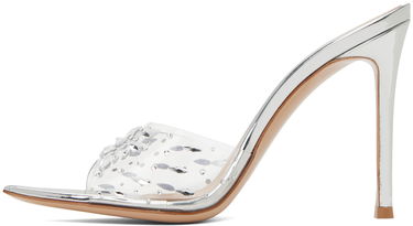 Starostlivosť o obuv Gianvito Rossi Gianvito Rossi Halley 105 Heeled Mules Metalická | G17670.15RIC.GME, 2