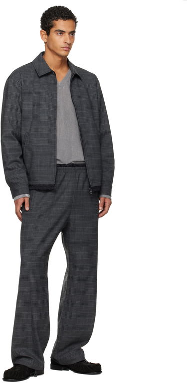 Nohavice Diesel P-Tilson Plaid Wide-Leg Trousers with Elasticated Waist Šedá | A18485-0DEBS-9XXA, 3