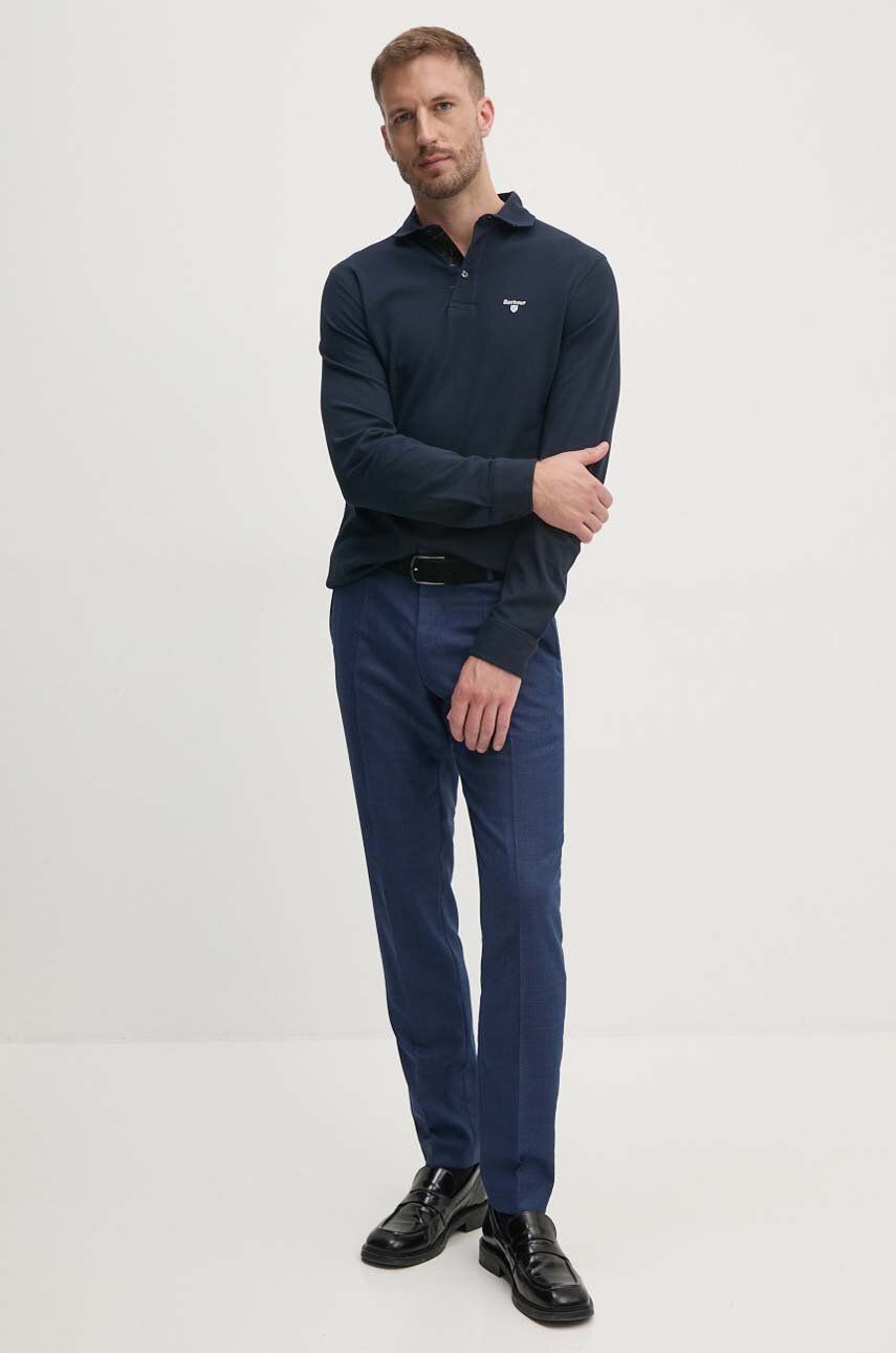 Polo tričko Barbour Barbour Long Sleeve Polo Shirt MML1333 Navy | MML1333, 1