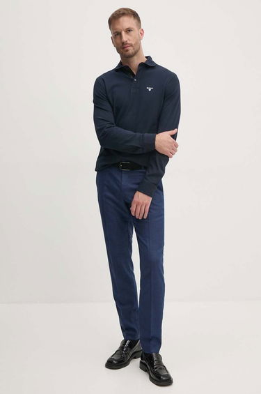 Polo tričko Barbour Barbour Long Sleeve Polo Shirt MML1333 Navy | MML1333, 1