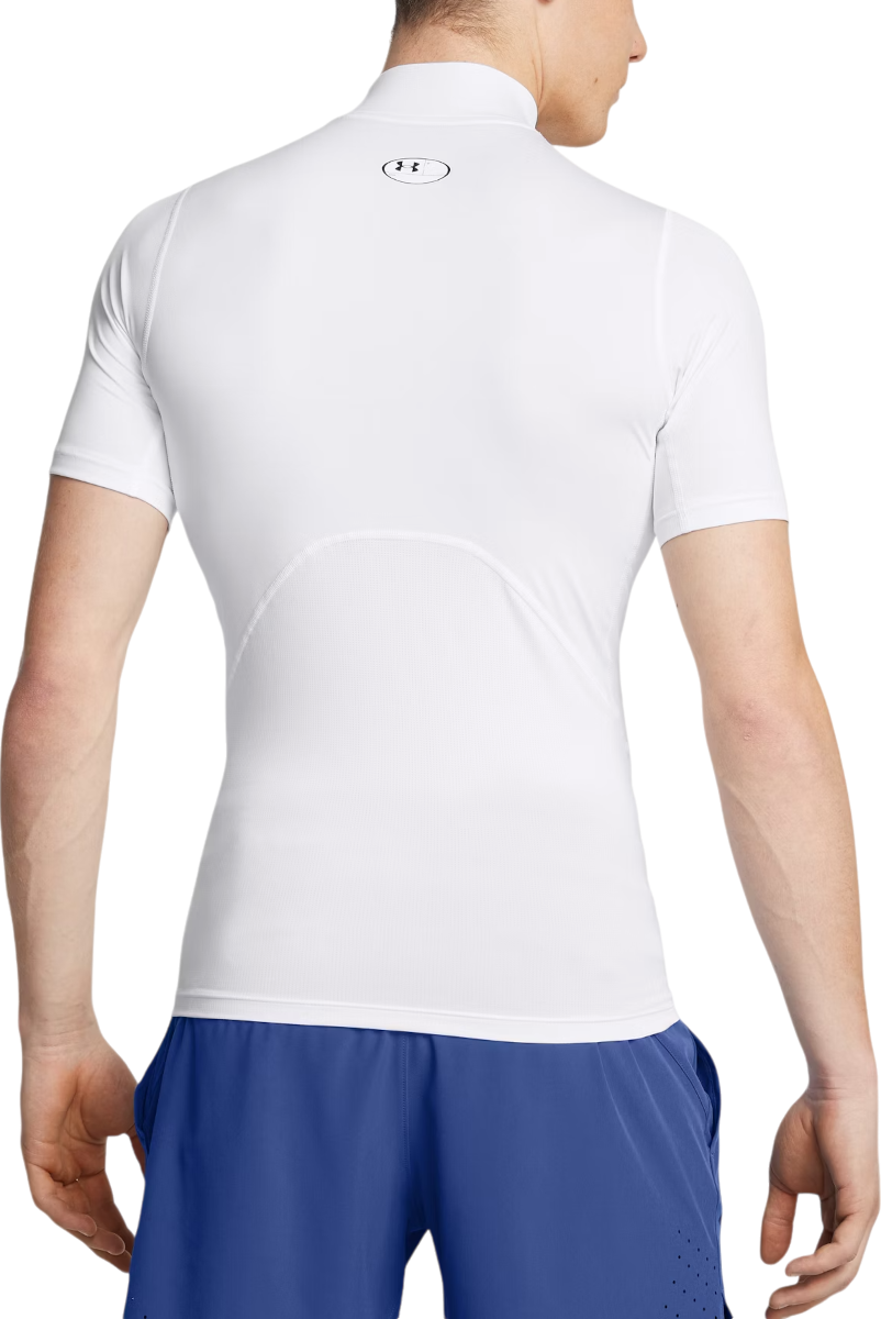 Tričko Under Armour T-Shirt Armour Comp Mock Short Sleeve Biela | 1372586-100, 1