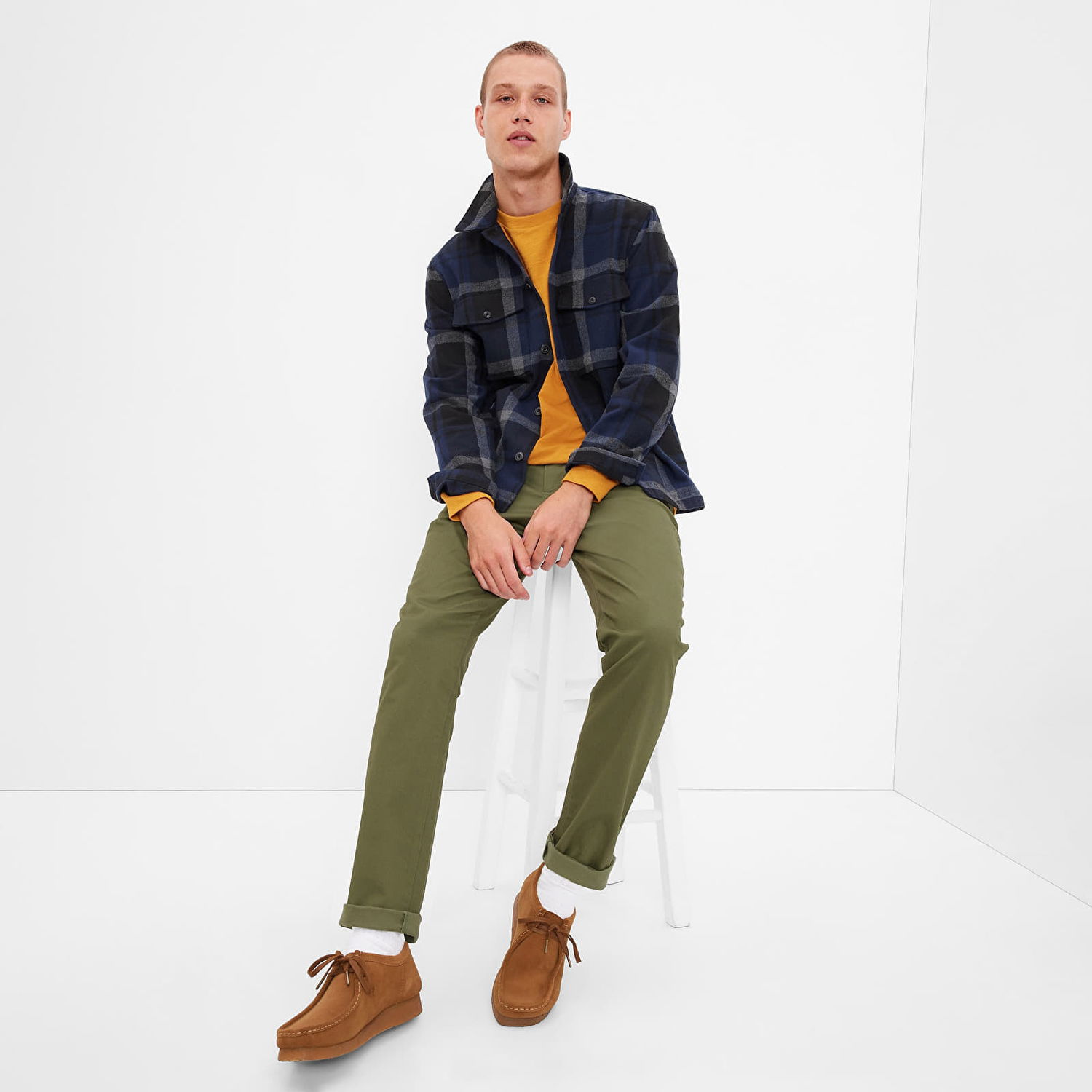 Bunda GAP Chino Slim Fit Pants Army Jacket Green Zelené | 440943-27, 0