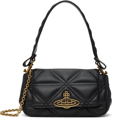 Taška cez rameno Vivienne Westwood Vivienne Westwood Hazel Medium Quilted Shoulder Bag Čierna | 4602000LW-L006U-, 0