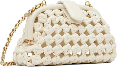 Kabelka Bottega Veneta Bottega Veneta Small Lauren Woven Leather Bag Biela | 832888 V5N30, 1