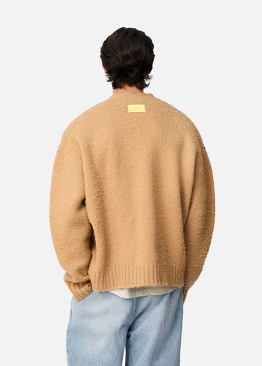 Sveter AXEL ARIGATO Studio Fuzzy Knit V-Neck Cardigan Béžová | A3731002, 3