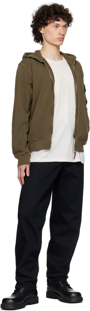 Mikina Stone Island Stone Island Malfilé Fleece Hoodie Zelené | K1S15 6100021 S0060, 4