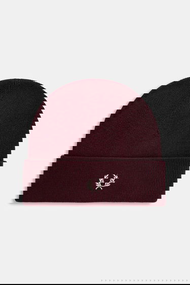 Kulicha Fred Perry Fred Perry Wool Beanie Vínová | C8161, 0