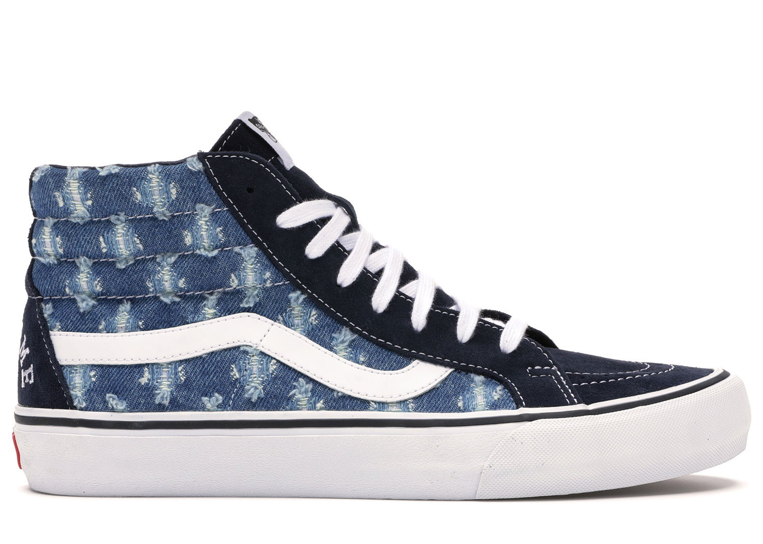 Tenisky a topánky Vans Sk8-Hi Supreme Hole Punch Denim Blue Modrá | VN0A38Z32DD, 0