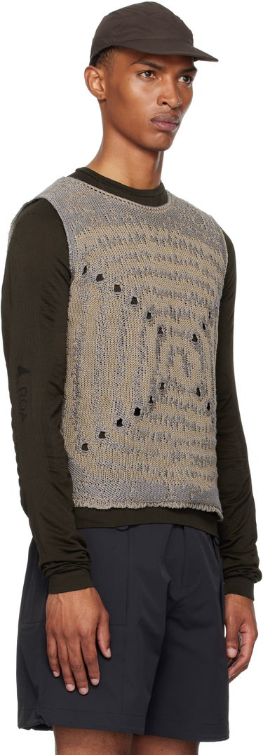 Vesta ROA ROA Vortex Crewneck Vest Zelené | RBMW0374YA41, 4