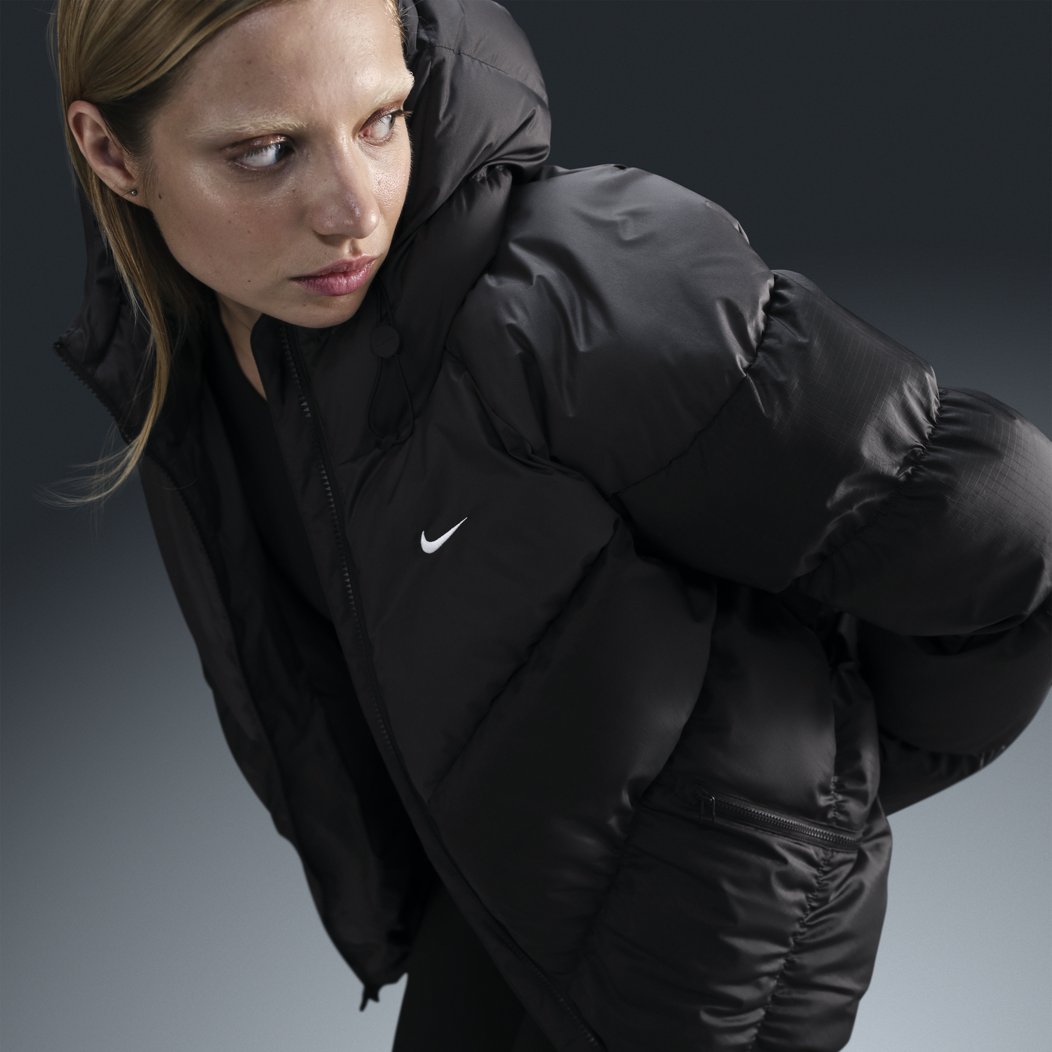 Prešívaná bunda Nike Puffer Jacket Čierna | HF7865-010, 0