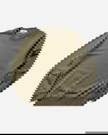 Mikina Stone Island Organic Cotton Fleece Crewneck Sweatshirt Zelené | L1S156100060S0051 V005G, 1