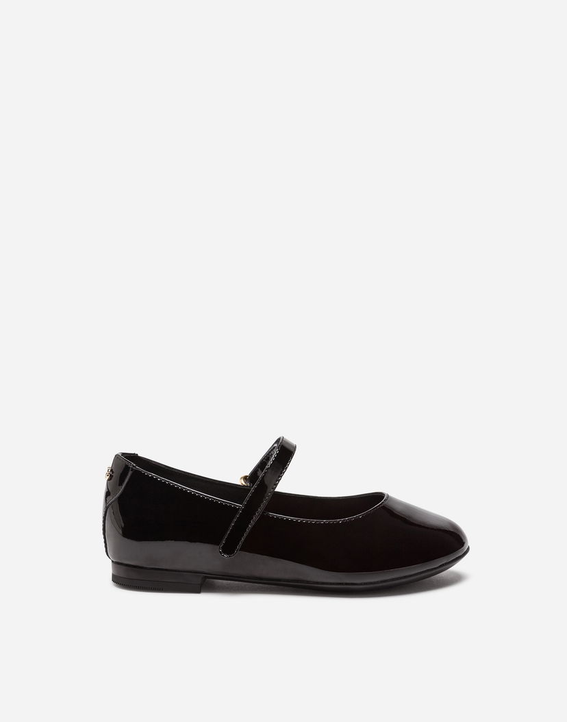 Tenisky a topánky Dolce & Gabbana Dolce & Gabbana Leather Ballet Flats Čierna | D10699A132880999
