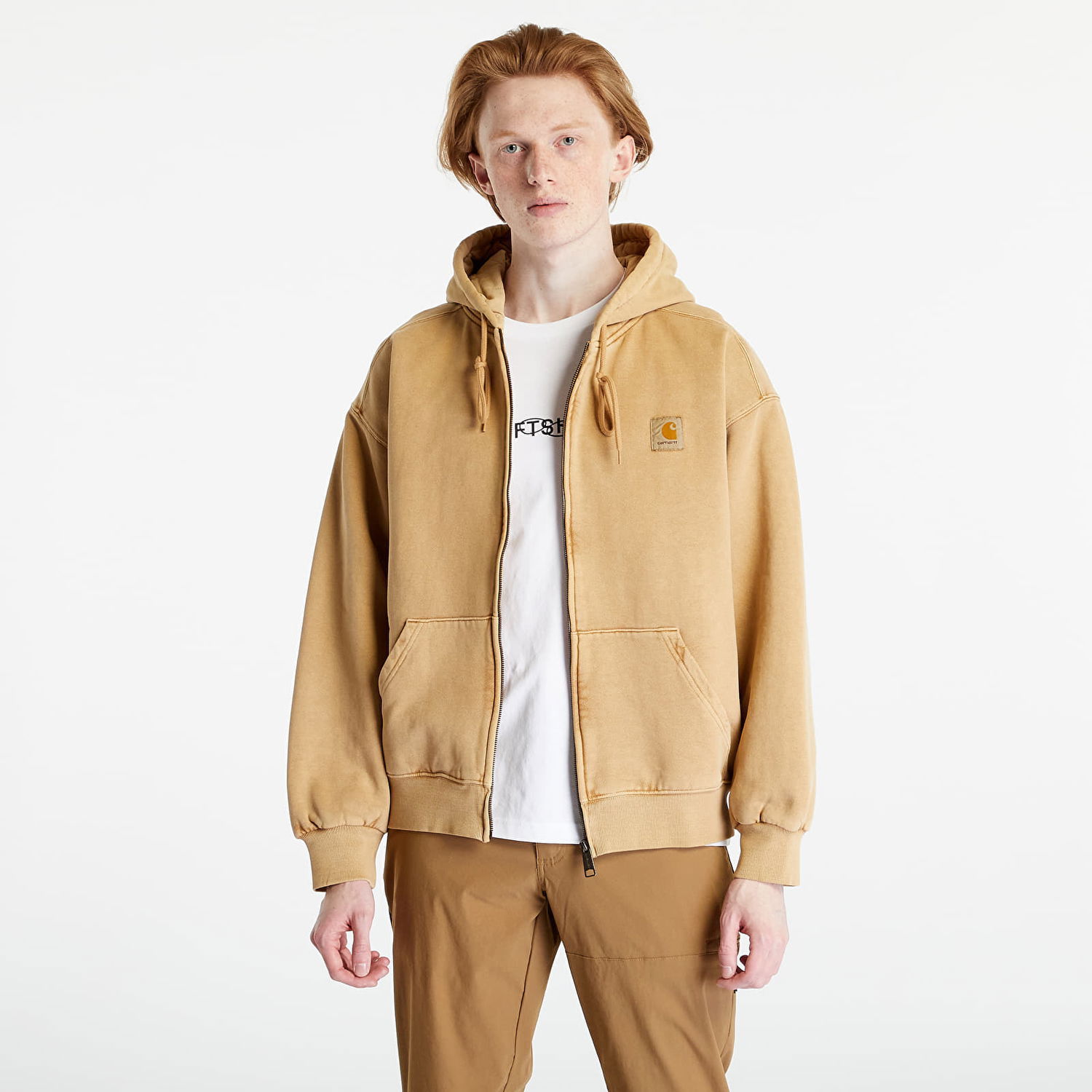 Bunda Carhartt WIP Hooded Vista Jacket Brown Béžová | I029524.07EGD, 0