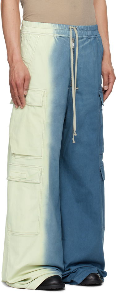 Cargo nohavice Rick Owens Rick Owens DRKSHDW Hollywood Double Cargo Jumbo Belas Denim Pants Modrá | DU01E3398 SDDE, 1