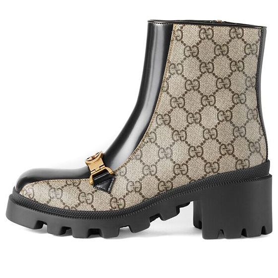 Tenisky a topánky Gucci Gucci Interlocking G Ankle Boots Béžová | 670412-2OQ50-9763
