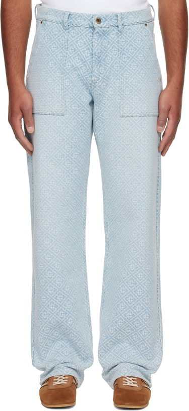 Džínsy Casablanca Casablanca Relaxed Monogram Jeans Modrá | MPF25-TR-331-01, 0