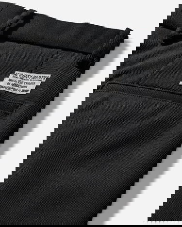 Nohavice WACKO MARIA Double Pleated Chino Trousers Type-2 Čierna | 25FW-WMP-PT02 BLACK, 3