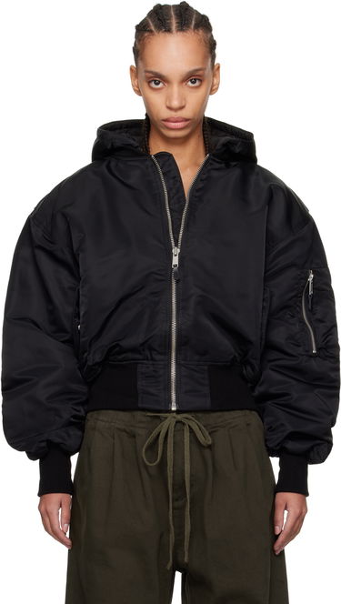 Bomber bunda Entire Studios Hooded Broad Bomber Jacket Čierna | ES2539OI, 4
