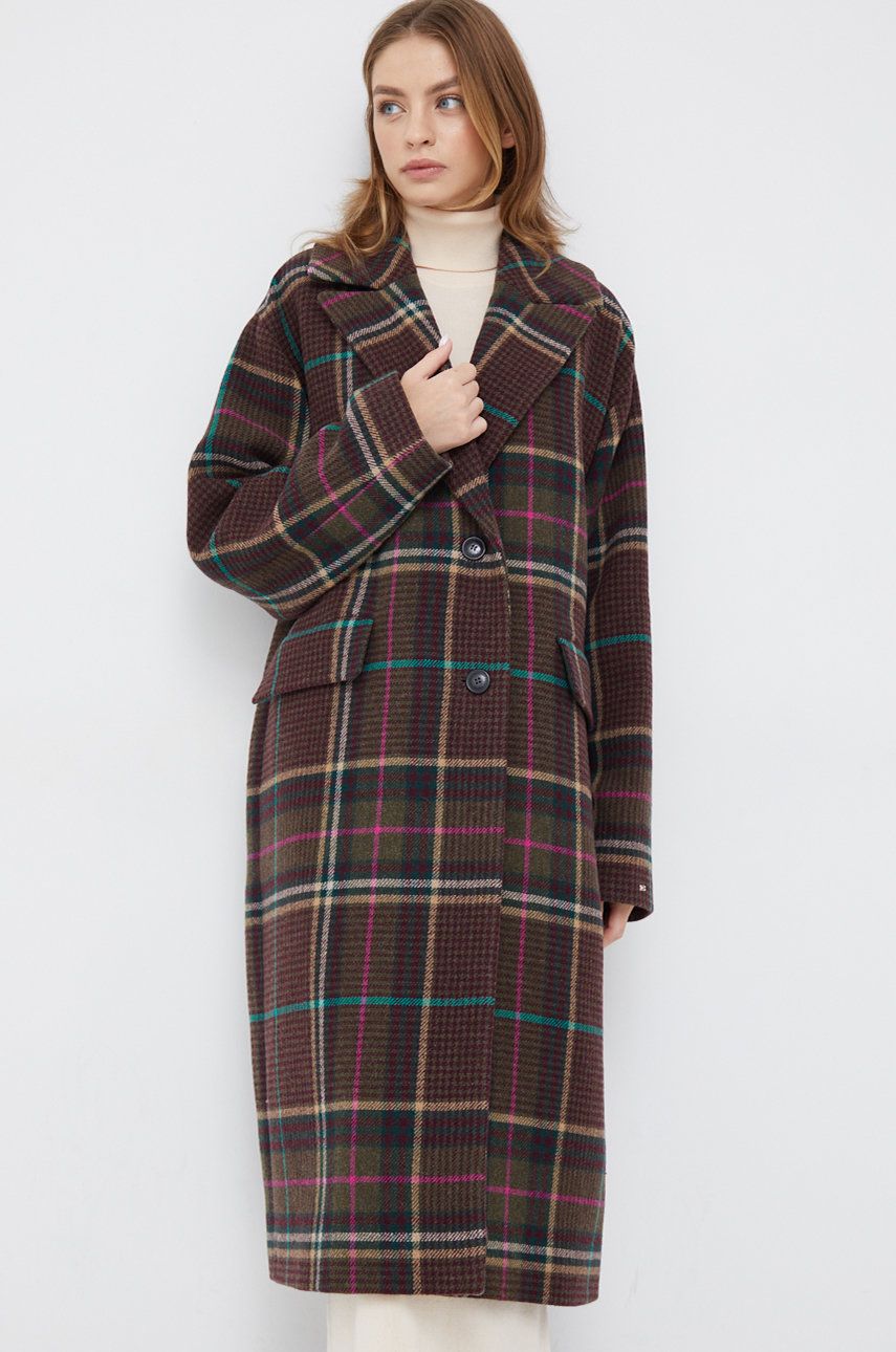Kabáty Tommy Hilfiger Coat Hnedá | WW0WW35965.9BYY, 0