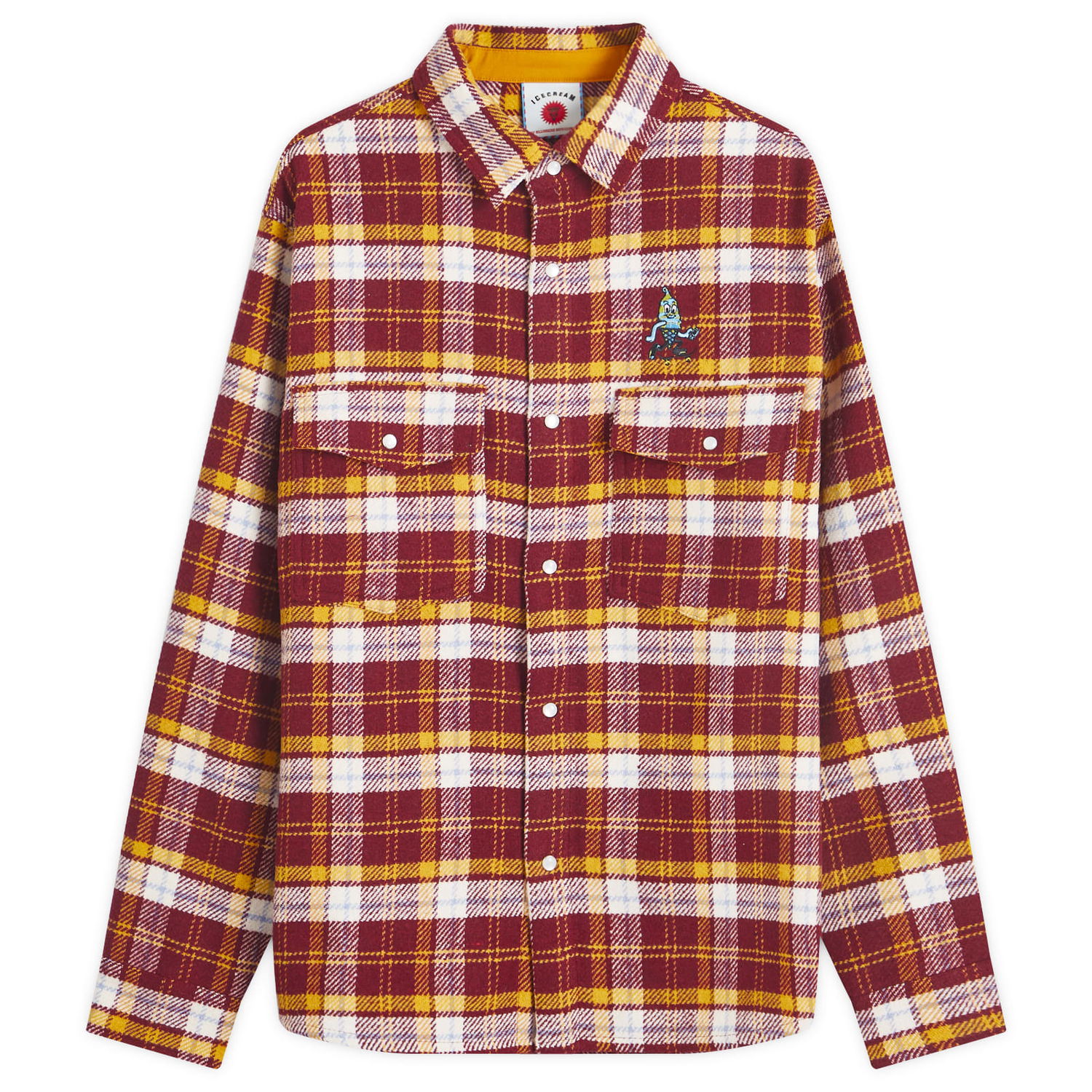 Košeľa BBC IceCream ICECREAM Flannel Overshirt Červená | IC24319-RD, 0