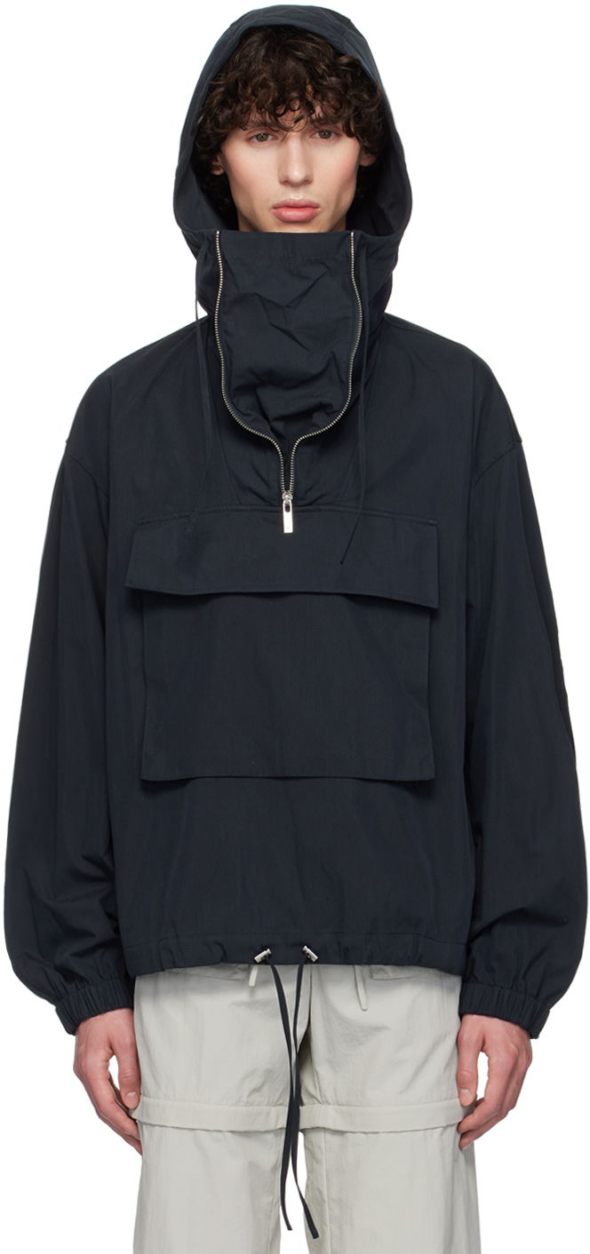 Vetrovka Helmut Lang Gusset Hooded Jacket Navy | O04HM101, 0