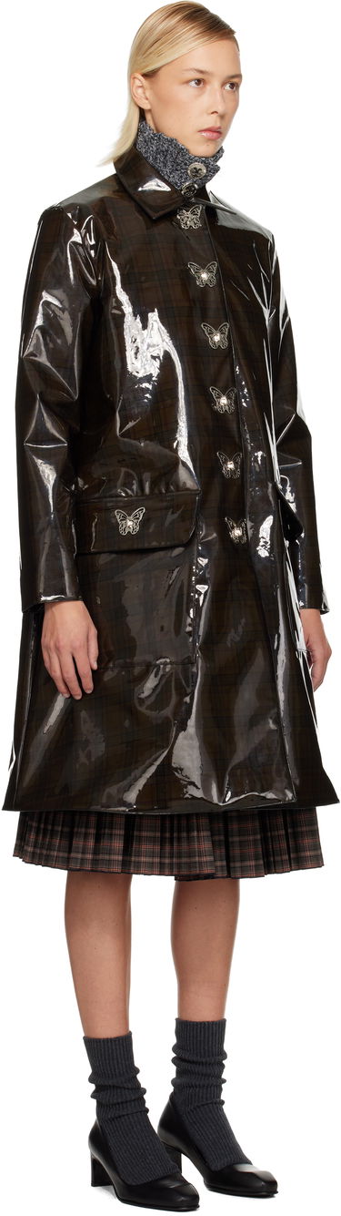 Pláštenka Chopova Lowena Chopova Lowena Squelchy Plaid Coat Hnedá | 5321, 1