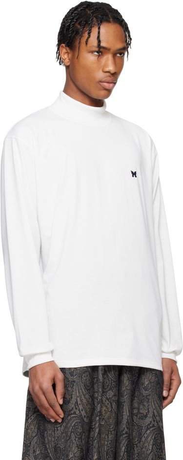 Tričko Needles NEEDLES Mock Neck T-Shirt Čierna | QV359, 4