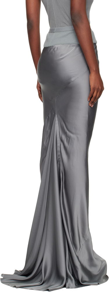 Sukňa Rick Owens Concordians Slim Coda Maxi Skirt Šedá | RP02E4381 SCH, 2