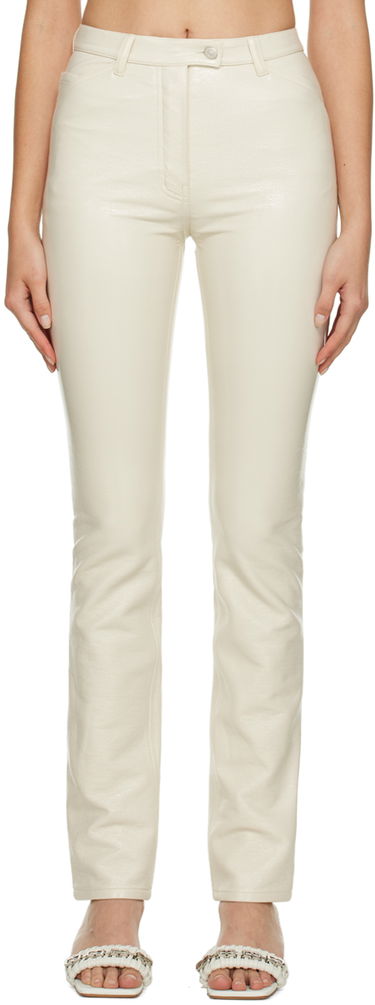 Nohavice Courrèges Courrèges Slim-Fit Trousers Biela | 322CPA071VY0003, 0