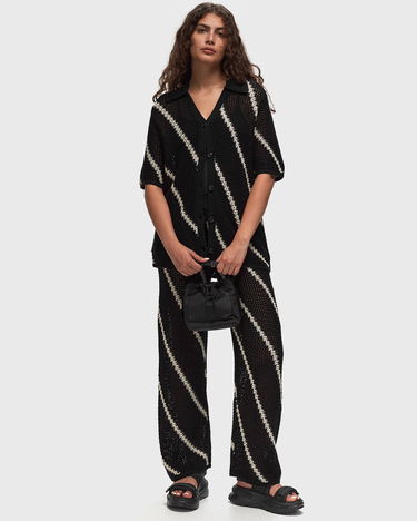 Sveter Samsoe Samsoe Samsøe & Samsøe Saisha Knitted Polo Shirt Čierna | F24200030-BLACK-ST, 3