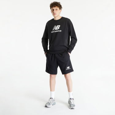 Mikina New Balance Essentials Stacked Logo French Terry Crewneck Navy | MT31538BK, 3