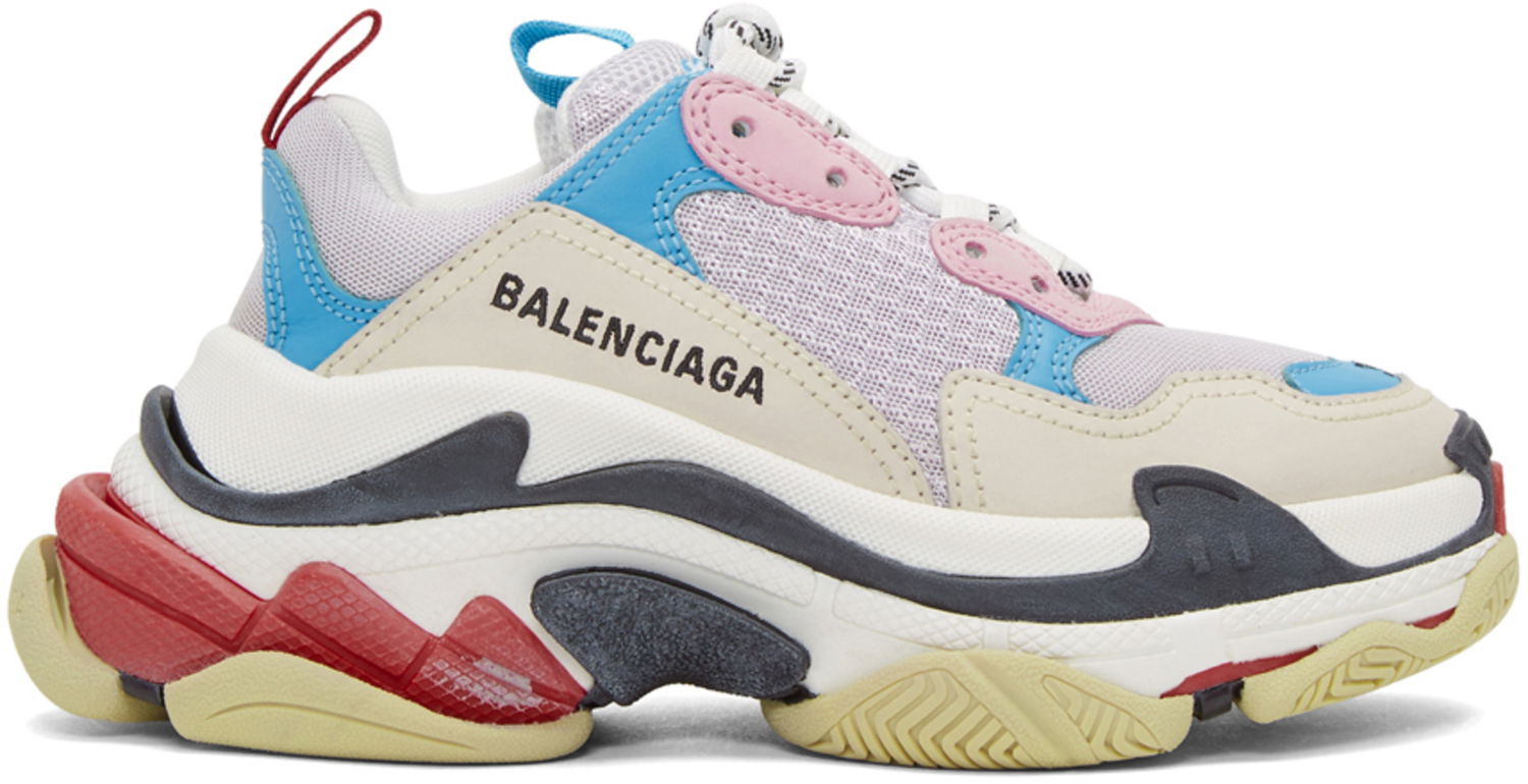 Tenisky a topánky Balenciaga Triple S White Blue W Rôznofarebný | 524039 W09OH 4196, 0