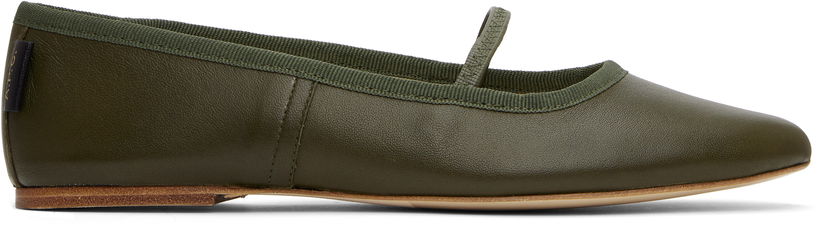 Oblečenie A.P.C. A.P.C. Swan Ballerina Flats Zelené | PXBVQ-F53295